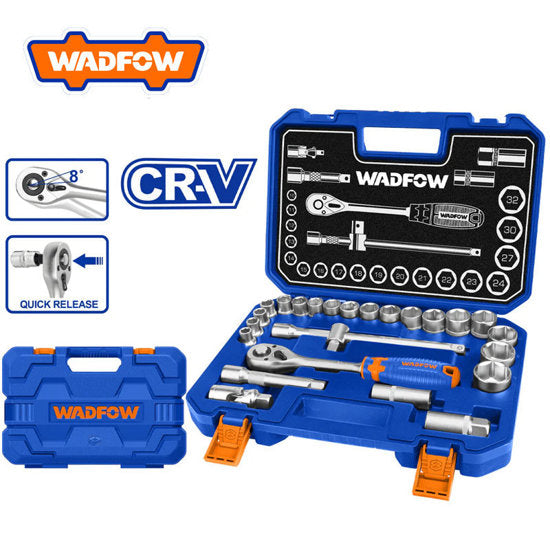 Jeu 25 cle a cliquet 1/2" CR-VWST2D25 WADFOW