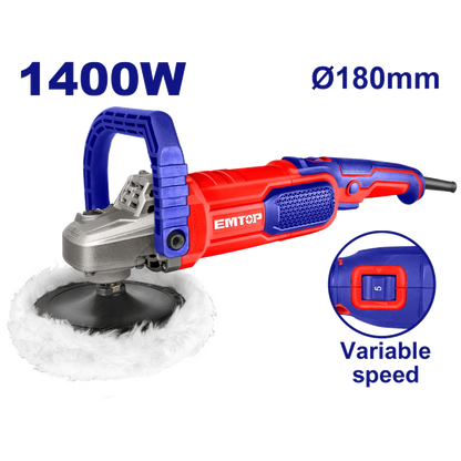 Ponceuse variable 180 1400W EMTOP EAPR1402