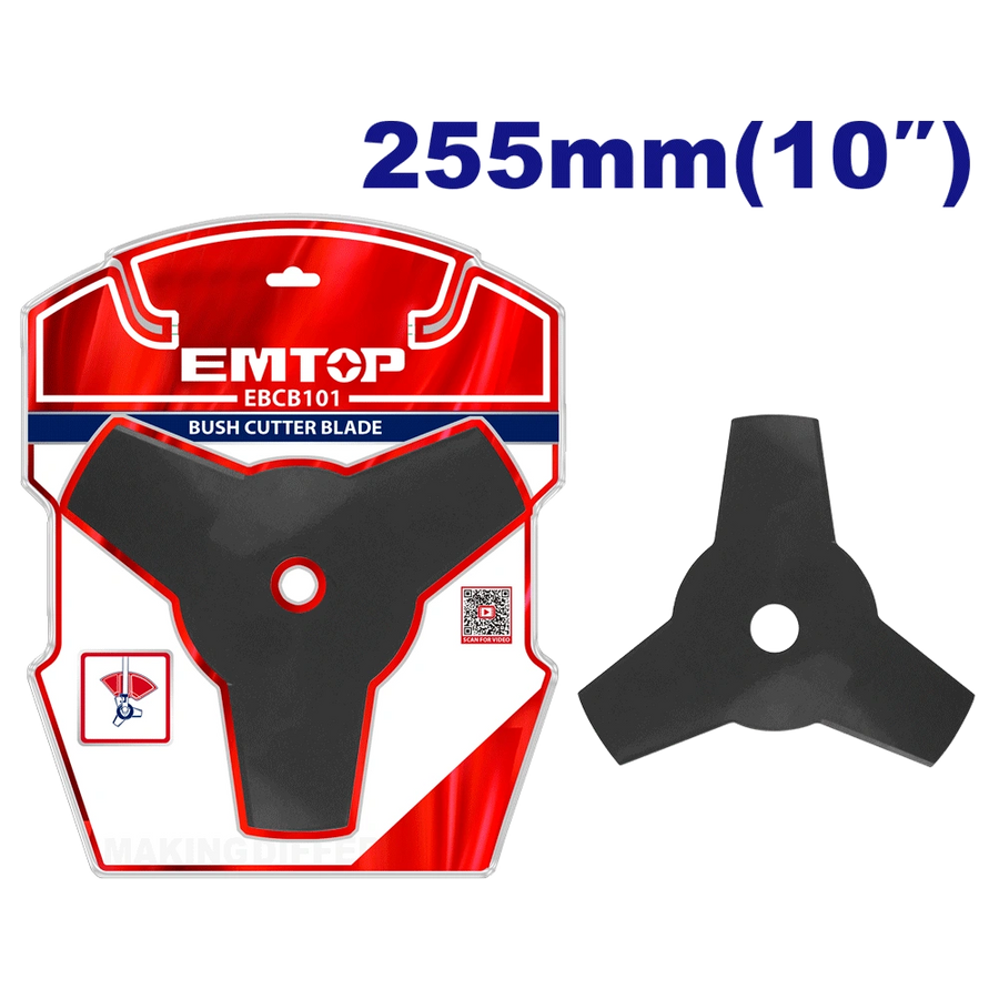 Lame de débroussailleuse 255MM EMTOP EBCB101