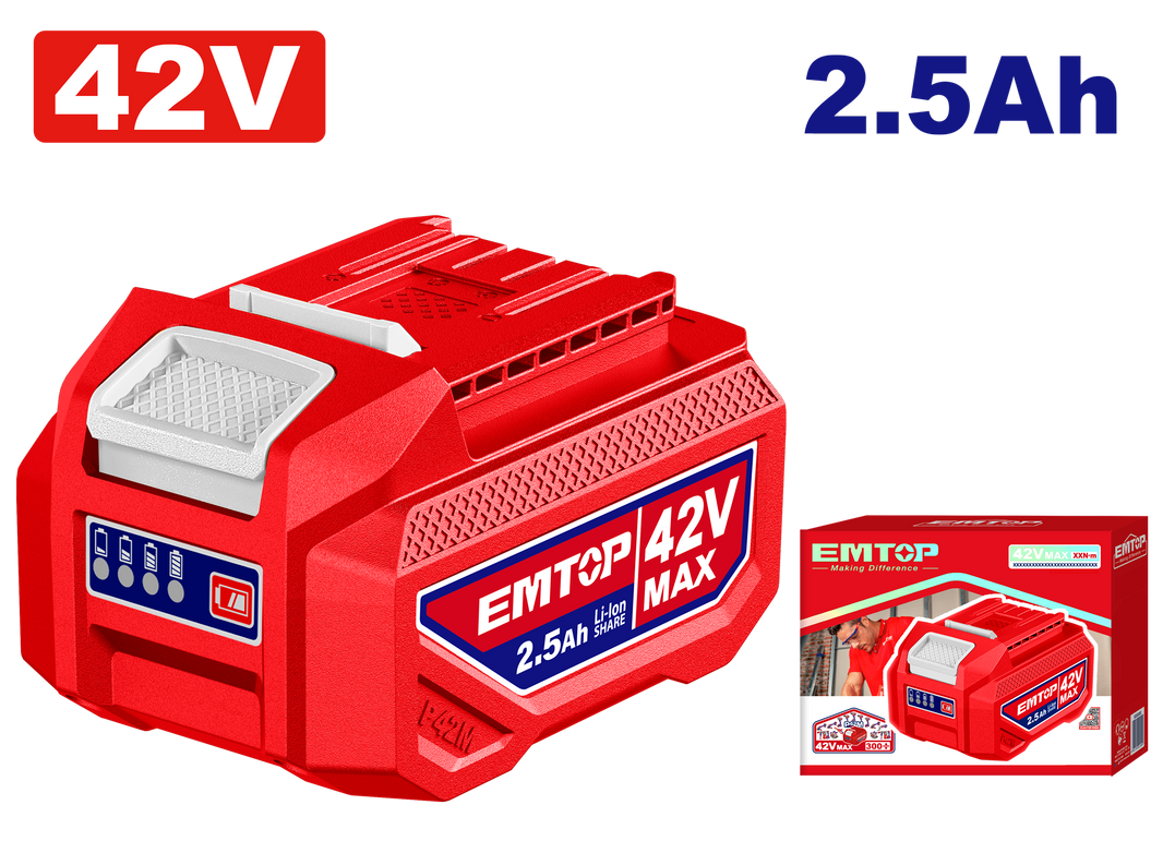 Batterie 2.5AH 42V EMTOP EBPK42251