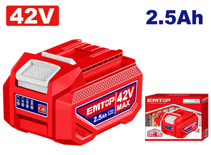 Batterie 2.5AH 42V EMTOP EBPK42251