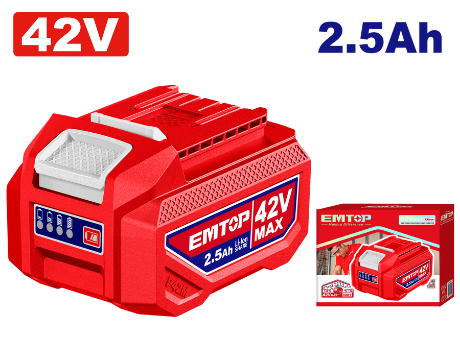 Batterie 2.5AH 42V EMTOP EBPK42251