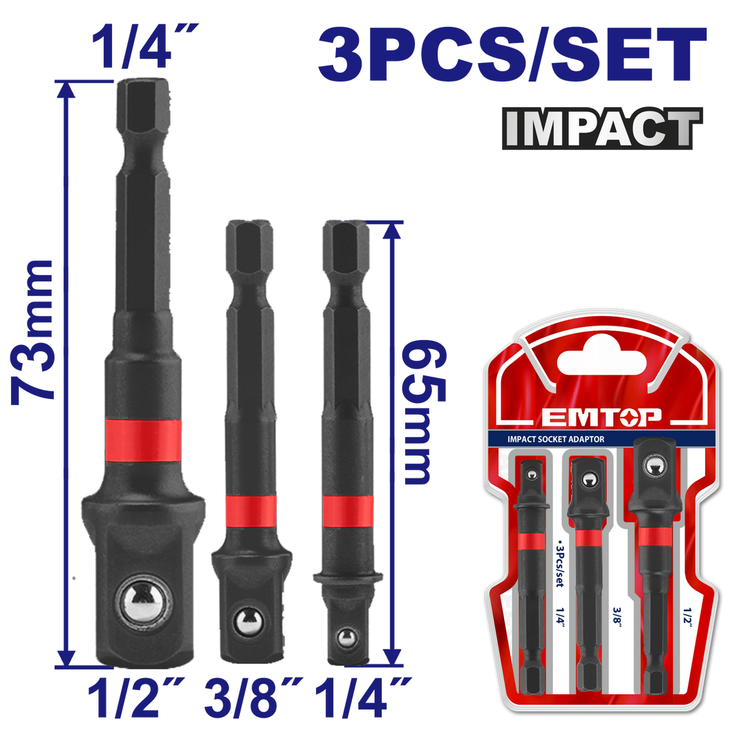 Adaptateur de douille à choc EMTOP EBST365A01