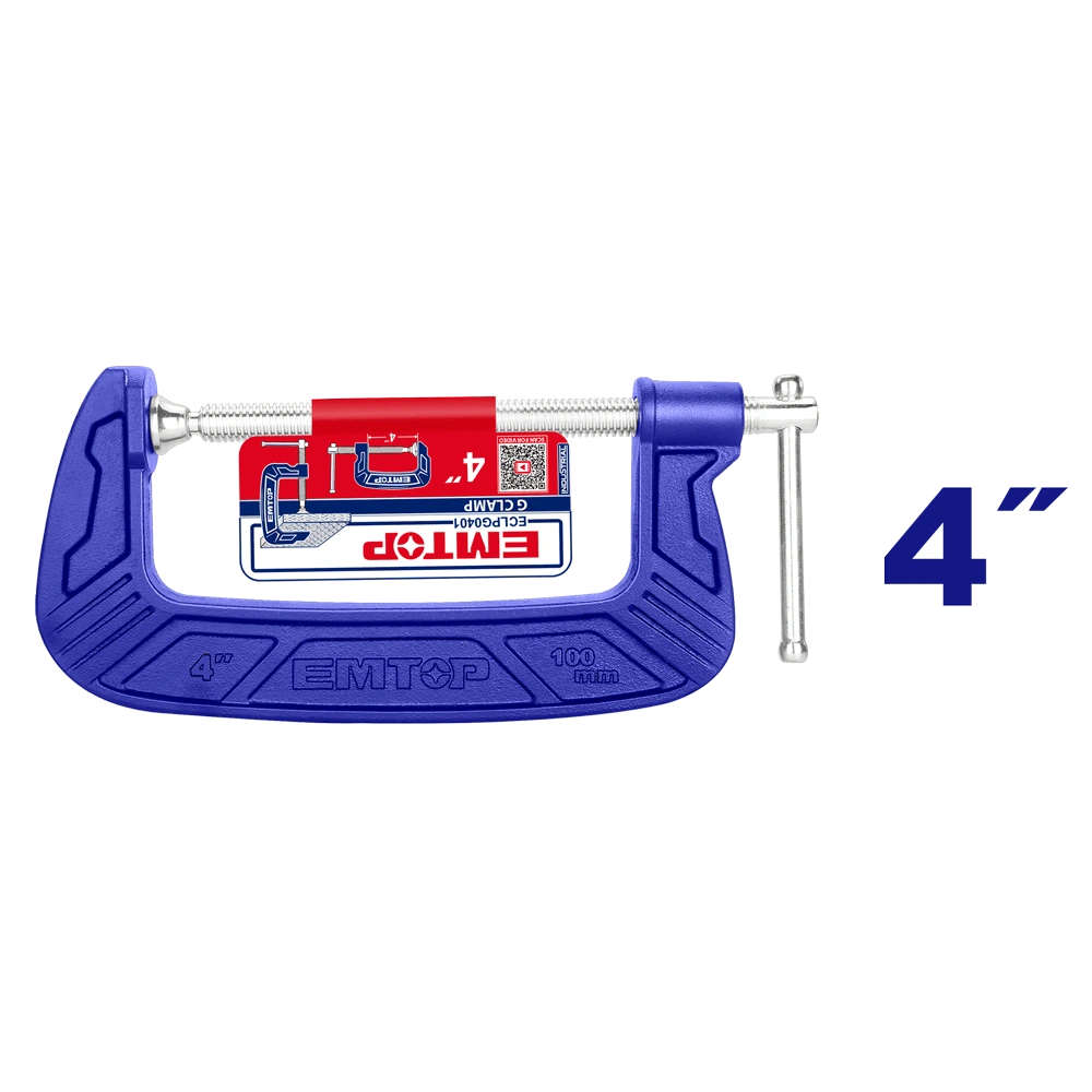 Serre joint g 4″100MM EMTOP ECLPG0401