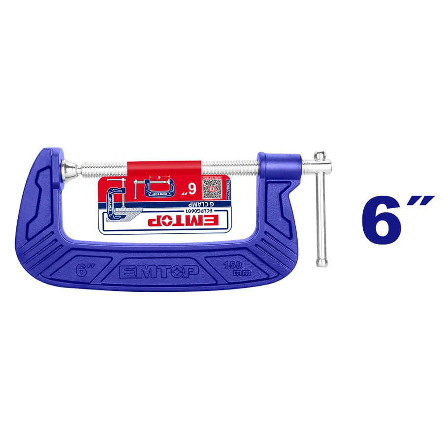 Serre joint g 6″ 150MM EMTOP ECLPG0601