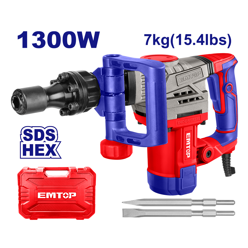 Demolisseur 7KG 1300W 20J EMTOP EDBRH1301