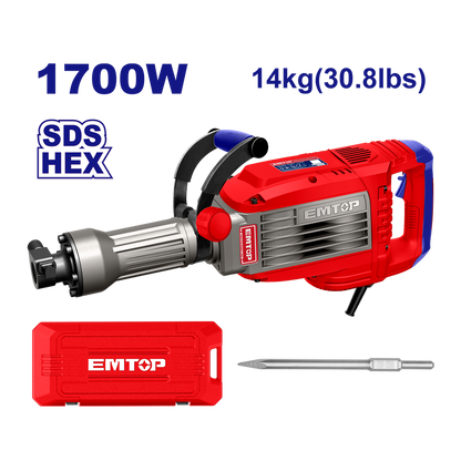 Demolisseur 14KG 1700W 50J EMTOP EDBRH1703