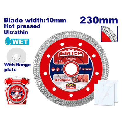 Disque ceramique 230 EMTOP EDDCH82301