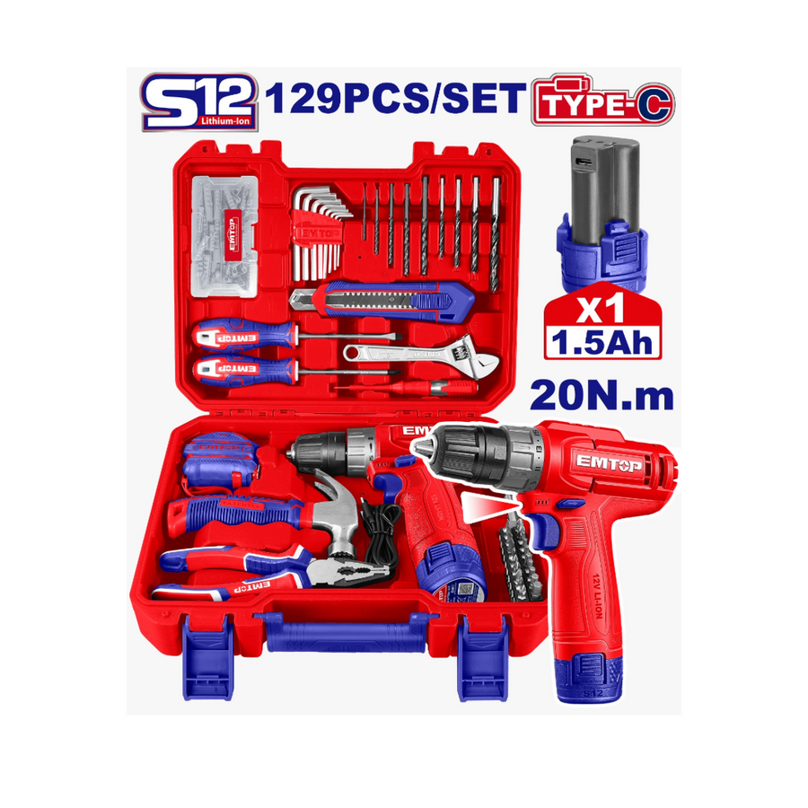 Ensemble d’outils de 129 p EMTOP EEDK12901