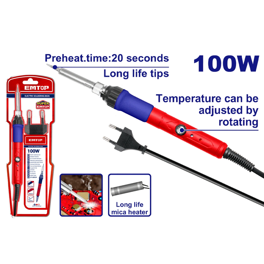 Fer á souder électrique 100W EMTOP EESL10010