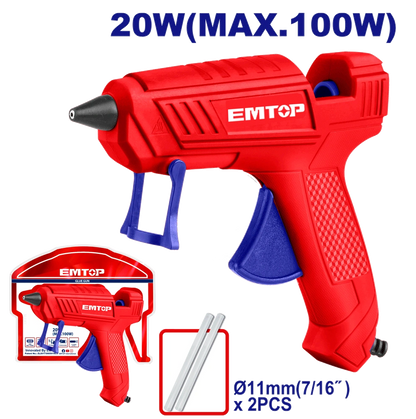 Pistolet silicon électrique 100W EMTOP EGGU1401