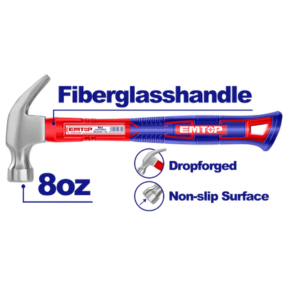 Marteau arrache clous 220G m-fib EMTOP EHAMCH0801