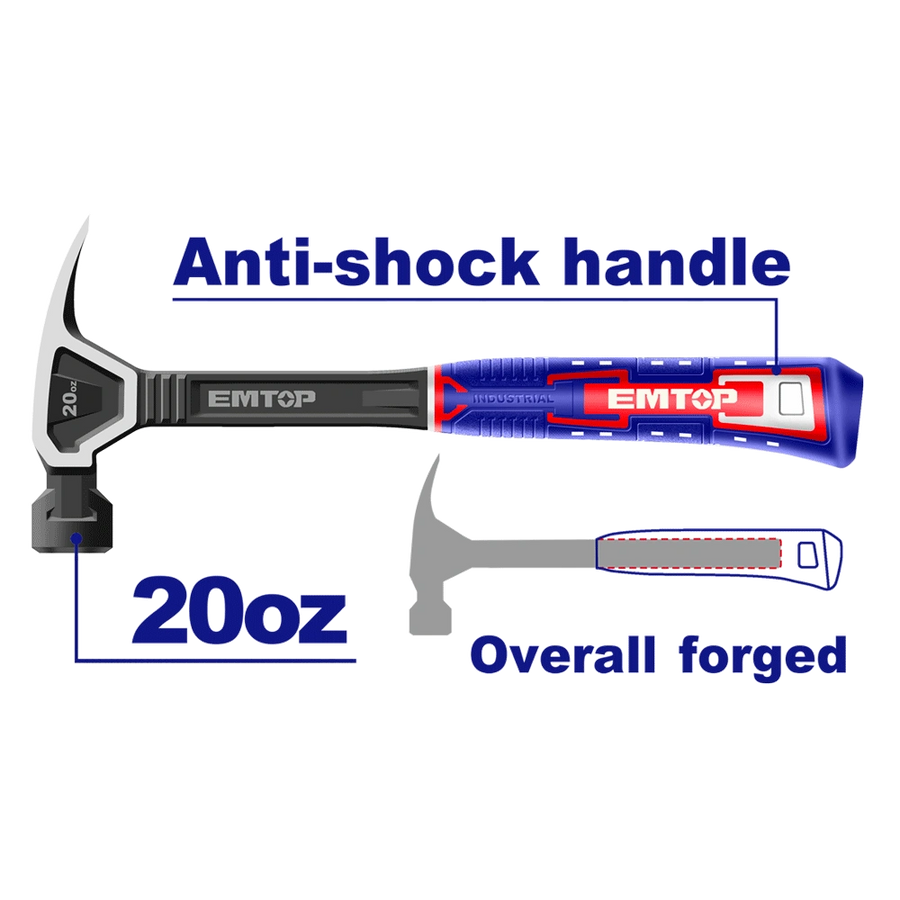 Marteau arrache clous 560G EMTOP EHAMCH2020