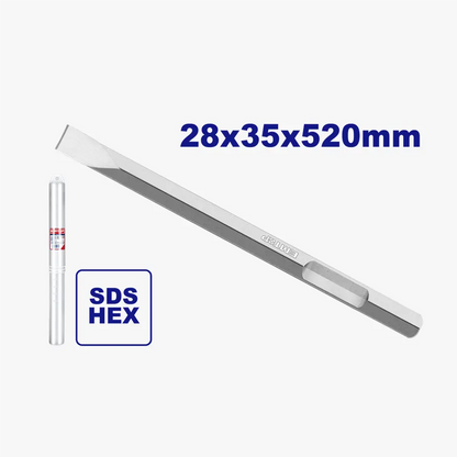 Burin plat SDS hex 28X35X520MM-30 EMTOP EHCS083502
