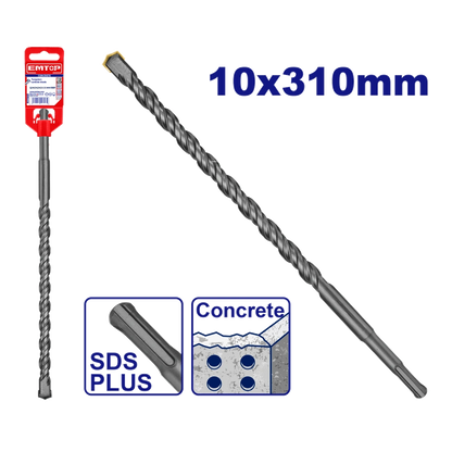 Mèche SDS plus ø 10X310MM EMTOP EHDR11005