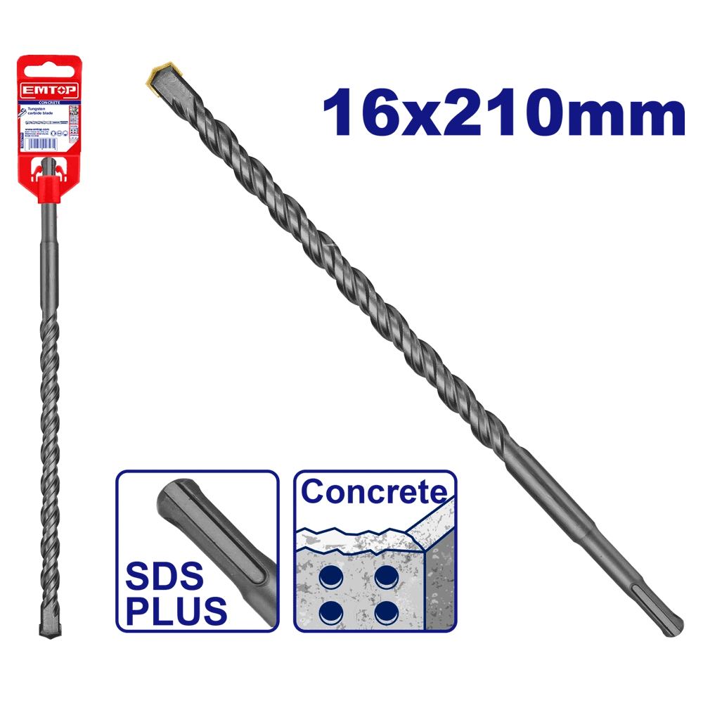 Mèche SDS plus Ø14X210MM EMTOP EHDR11603