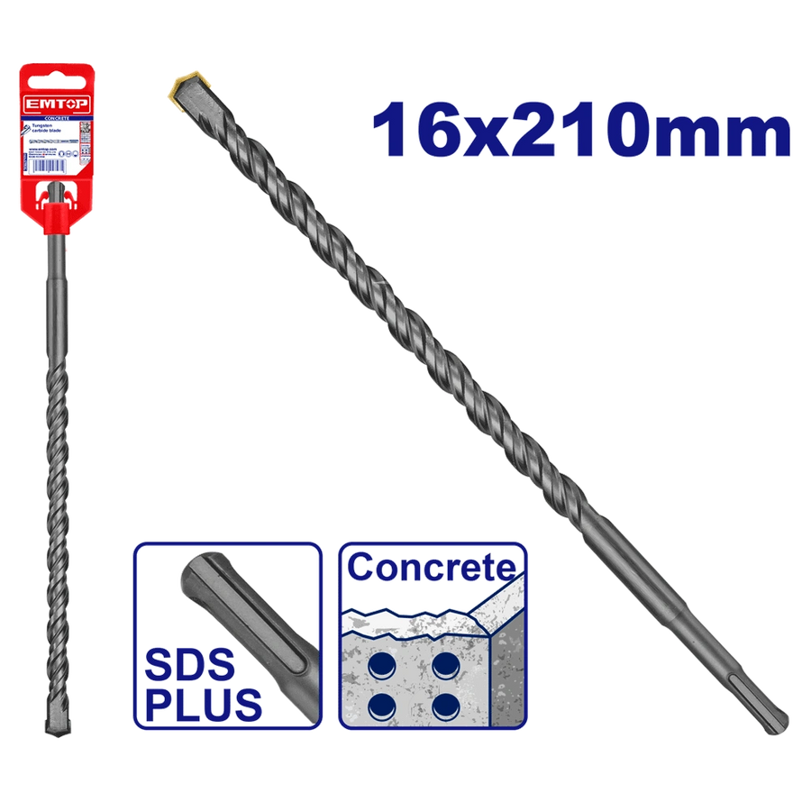 Mèche SDS plus Ø14X210MM EMTOP EHDR11603
