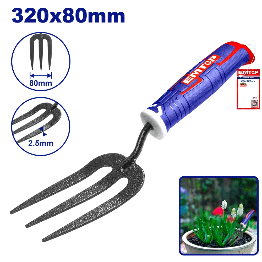 Petite fourchette de jardin EMTOP EHFTF38