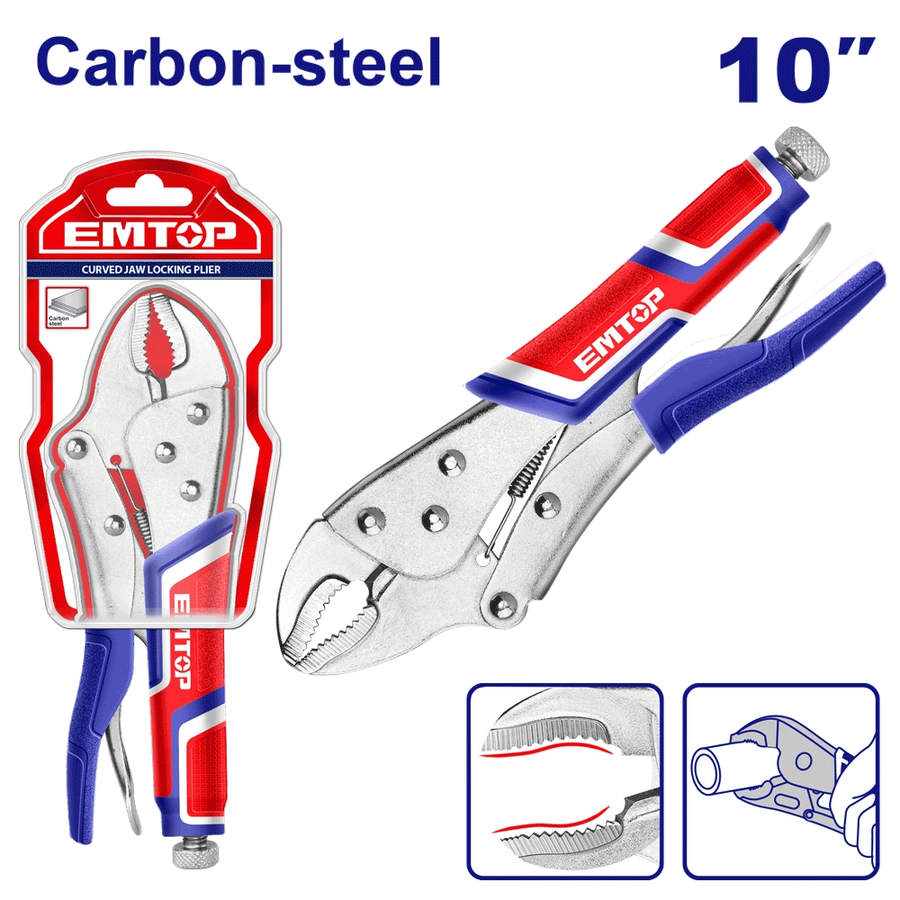 Pince a etau machoire courbee 250 EMTOP ELPRCJ1001