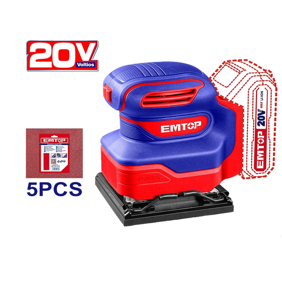 Ponceuse 20V 110X100 EMTOP ELSHS2014