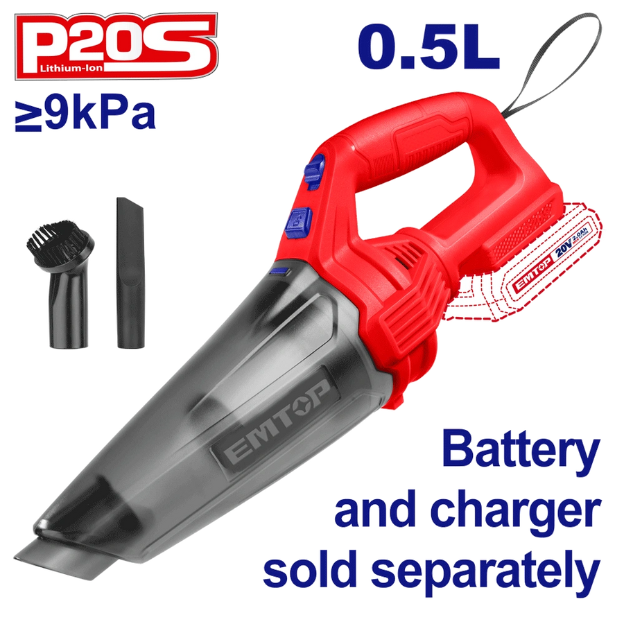 Aspirateur portable 20V sans bat EMTOP ELVC201261