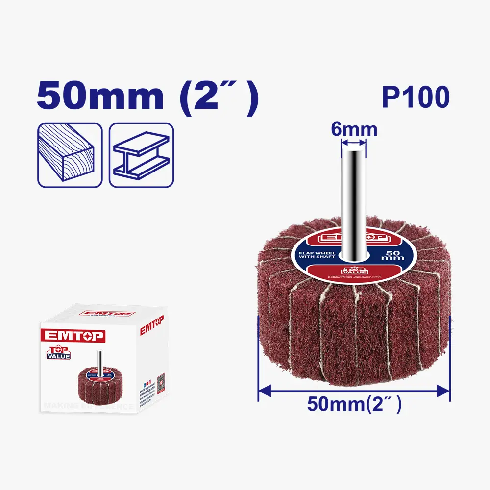 Roue abrasive de polissage P100 50 EMTOP EMYW0550