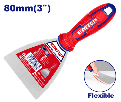 Couteau a mastic 80MM EMTOP EPTL08001