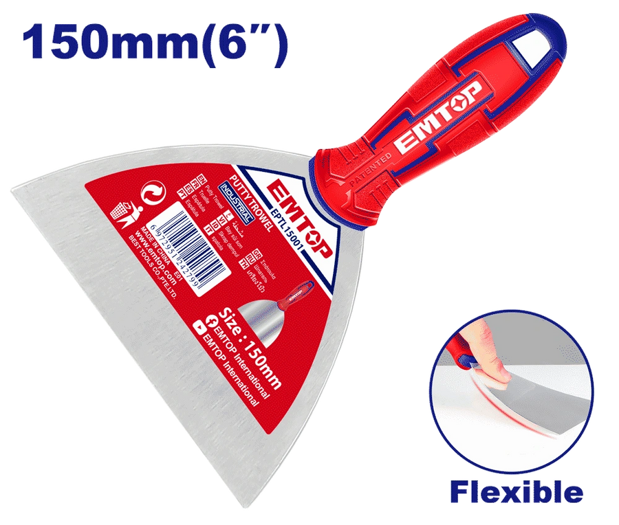 Couteau a mastic 150MM EMTOP EPTL15001