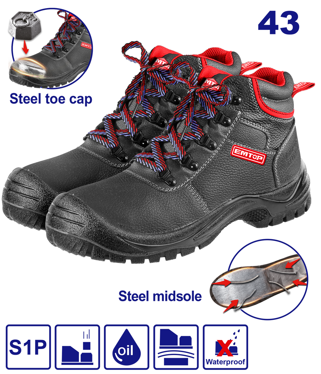 Bottes de sécurité T43 EMTOP ESBS42SP43