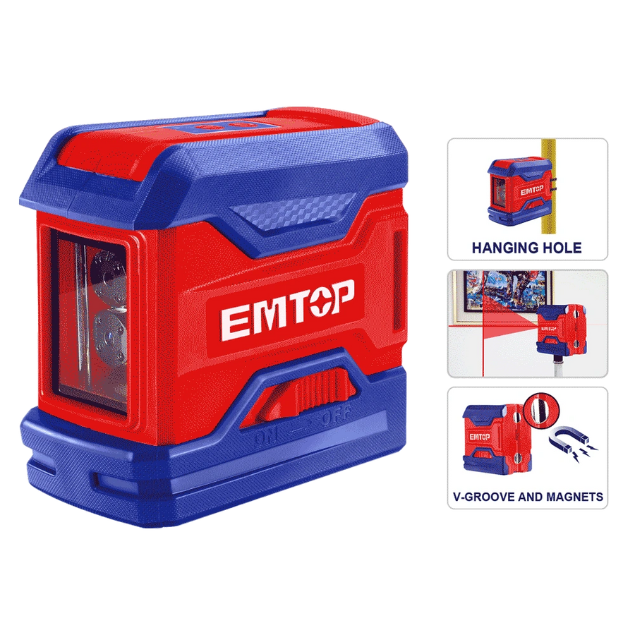 Laser 2 lignes rouge 15M EMTOP ESLE21501