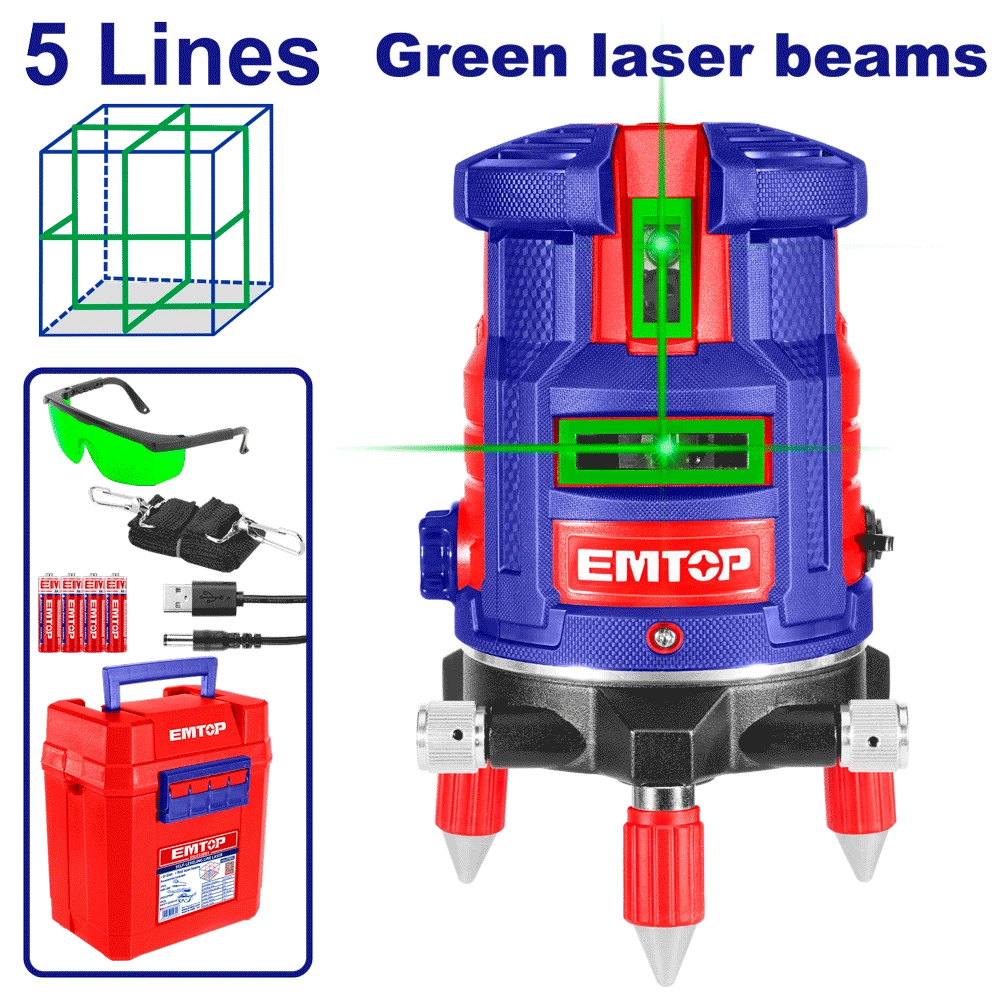 Laser 5 lignes vert 30M EMTOP ESLE53003