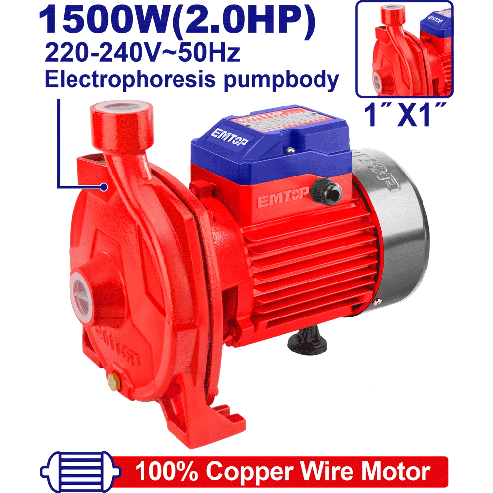 Électropompe 2CV 1″H45M 140L/MN EMTOP EWPPC15001