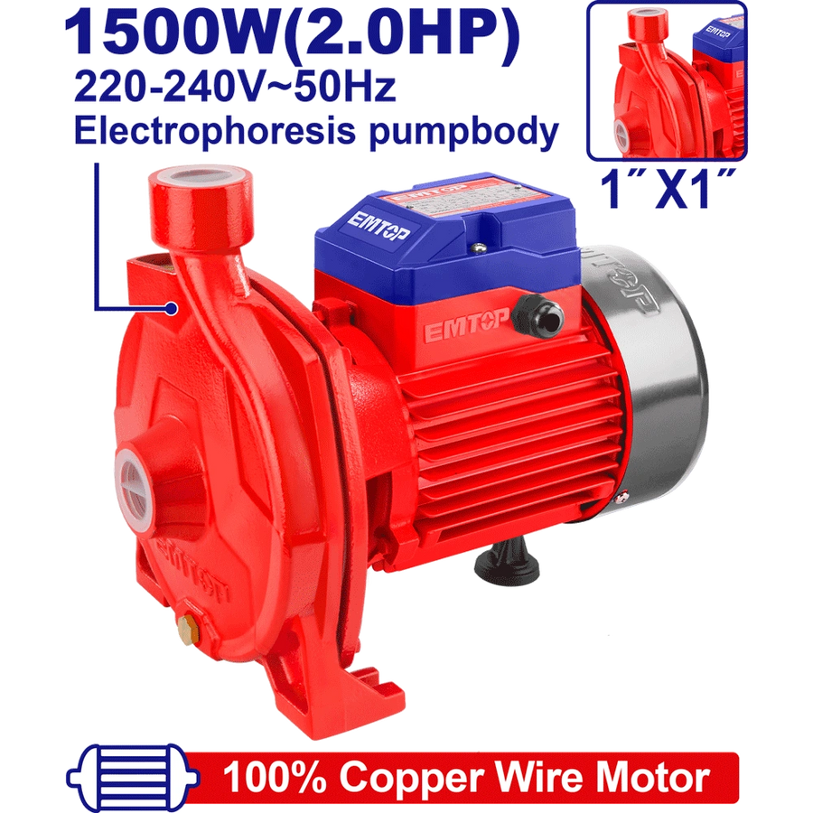 Électropompe 2CV 1″H45M 140L/MN EMTOP EWPPC15001