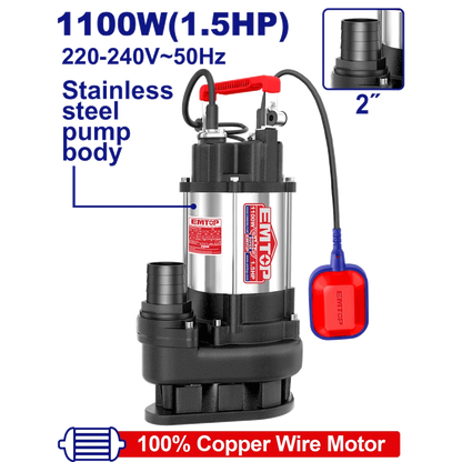 Pompe sub 2″1.5CV H15M 366L/MIN EMTOP EWPPQD11001