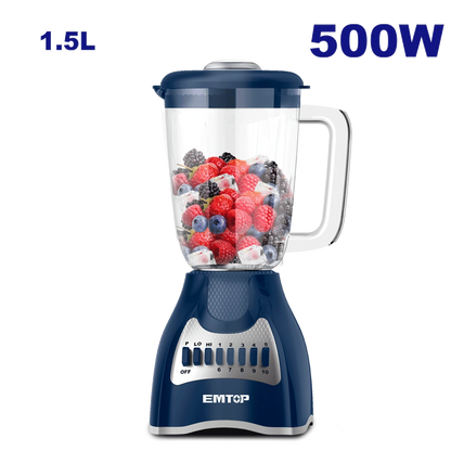 Mixeur 1.5L 500W 220V EMTOP EZZ5009A