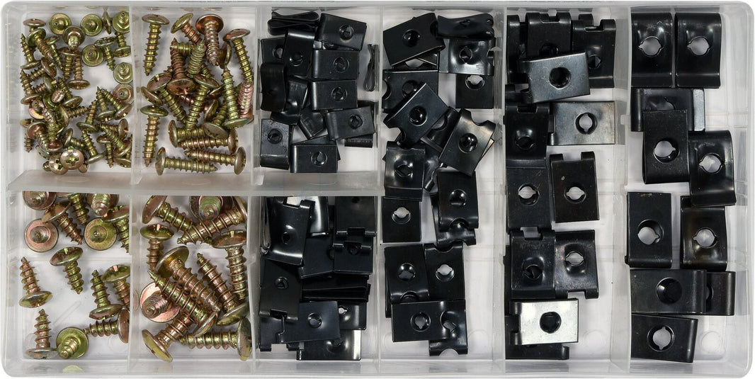 Kit de vis et rondelles pour carrosserie YATO YT-06780 – 170 pièces