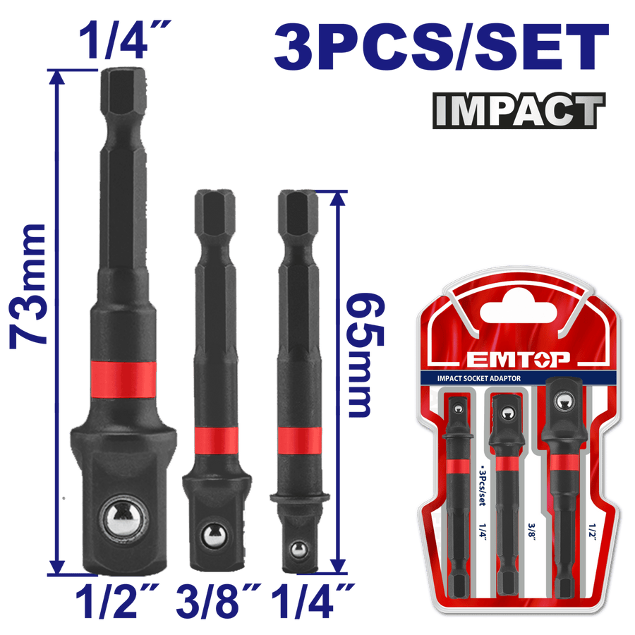 Adaptateur de douille à choc EMTOP EBST365A01 - SME IMPORT