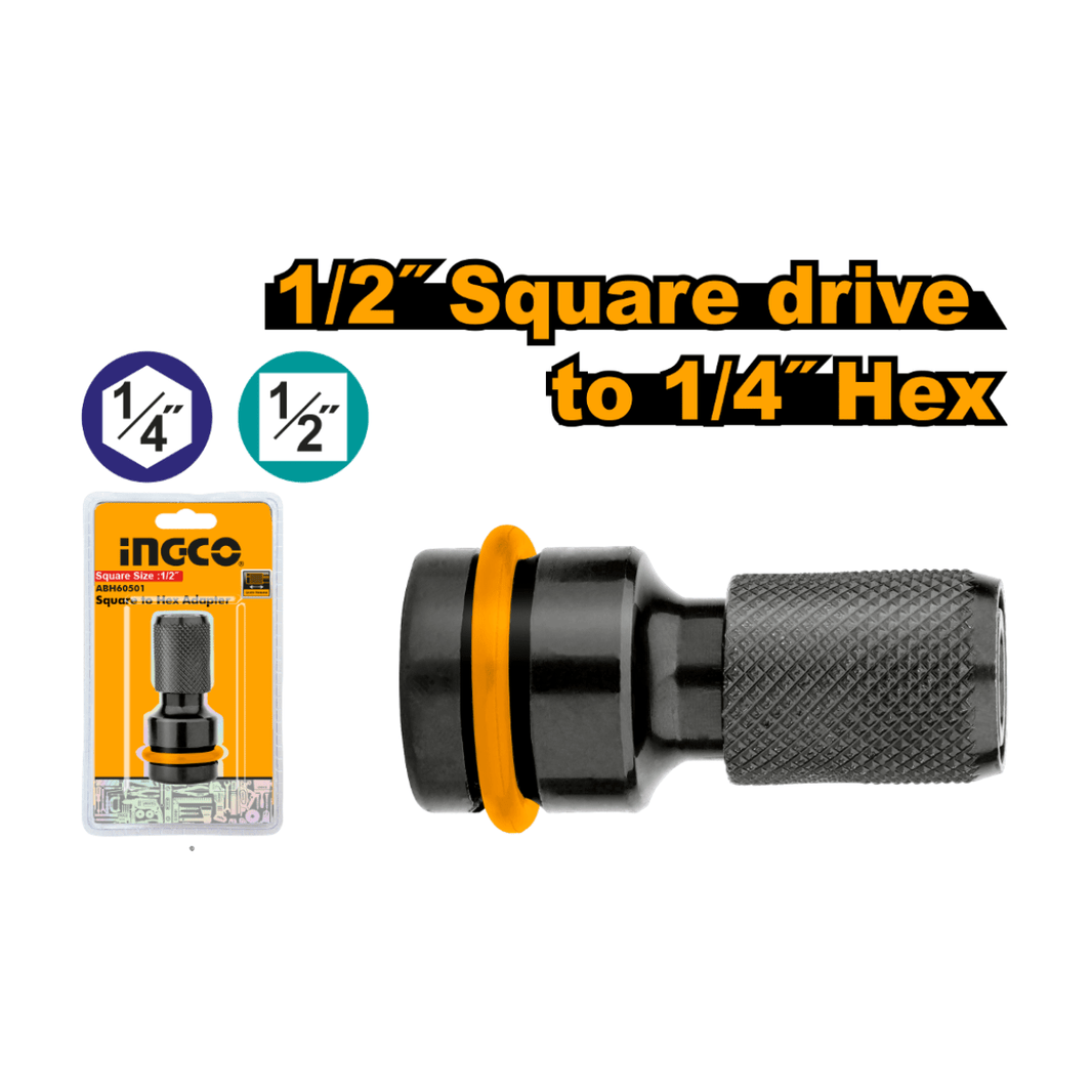 Adaptateur de douille carrée 1/2″ vers douille hexagonale 1/4″ ABH60501