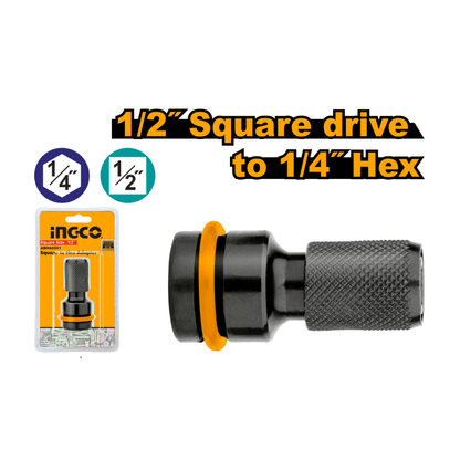 Adaptateur de douille carrée 1/2″ vers douille hexagonale 1/4″ ABH60501 - SME IMPORT