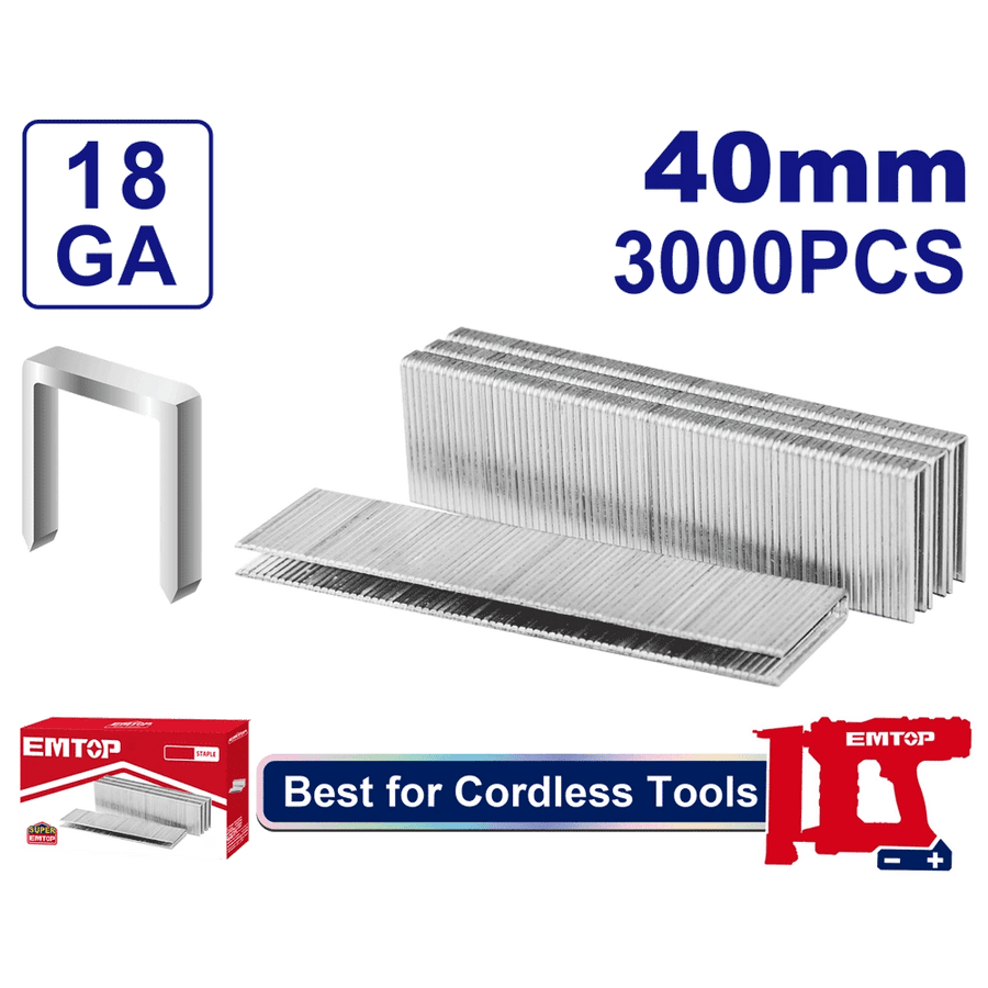 Agrafes 40MM (3000)EMTOP ENAL18403 - SME IMPORT