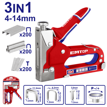 Agrafeuse 3 en 1 EMTOP ESGU1001 - SME IMPORT