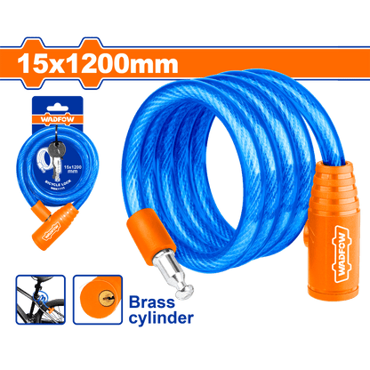 Antivol velo 15x1200 WADFOW WBK1115 - SME IMPORT