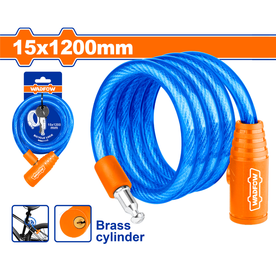 Antivol velo 15x1200 WADFOW WBK1115 - SME IMPORT