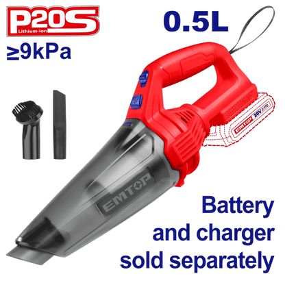 Aspirateur portable 20V sans bat EMTOP ELVC201261 - SME IMPORT