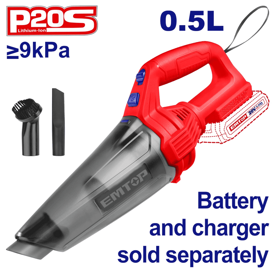 Aspirateur portable 20V sans bat EMTOP ELVC201261 - SME IMPORT