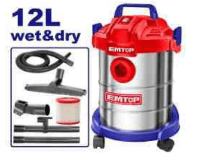Aspirateur sec et humide – EMTOP EVCR0801 - SME IMPORT