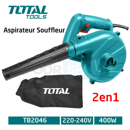 Aspirateur souffleur 400W 2 en 1 TOTAL TB2046 - SME IMPORT