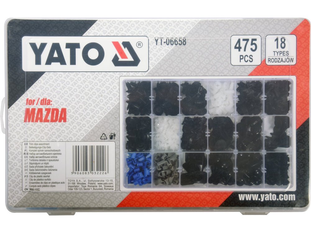 Assortiment de clips de garniture mazda – YATO YT-06658 - SME IMPORT
