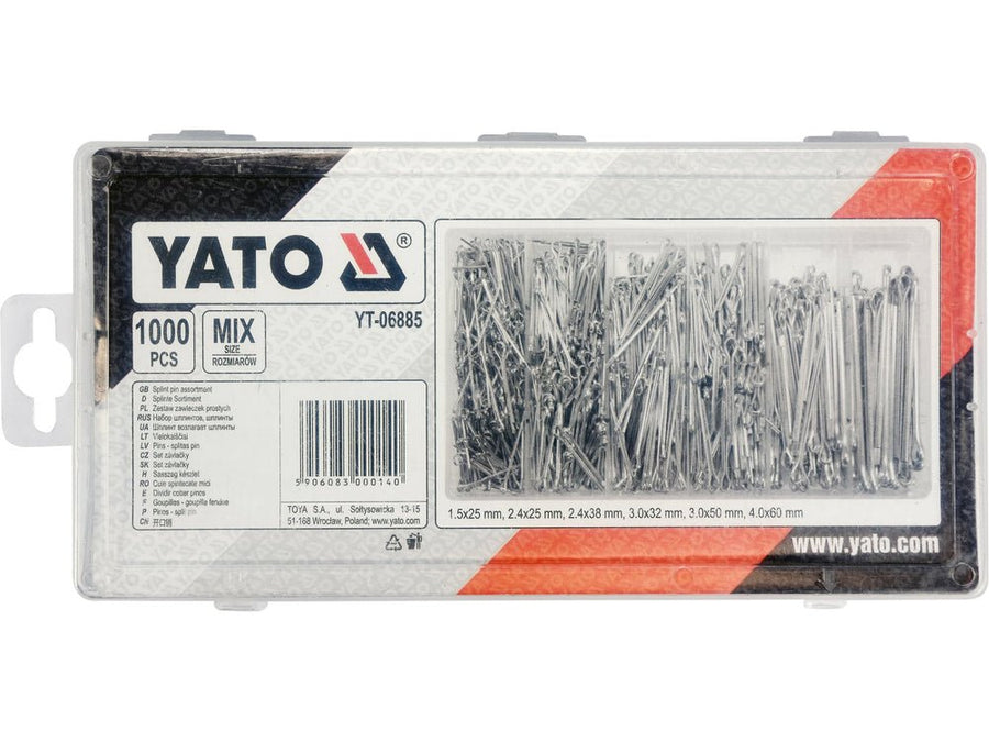 Assortiment de goupilles fendues – YATO YT-06885 - SME IMPORT