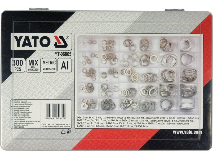 Assortiment de rondelles en aluminium YATO YT-06865 – 300 pièces - SME IMPORT